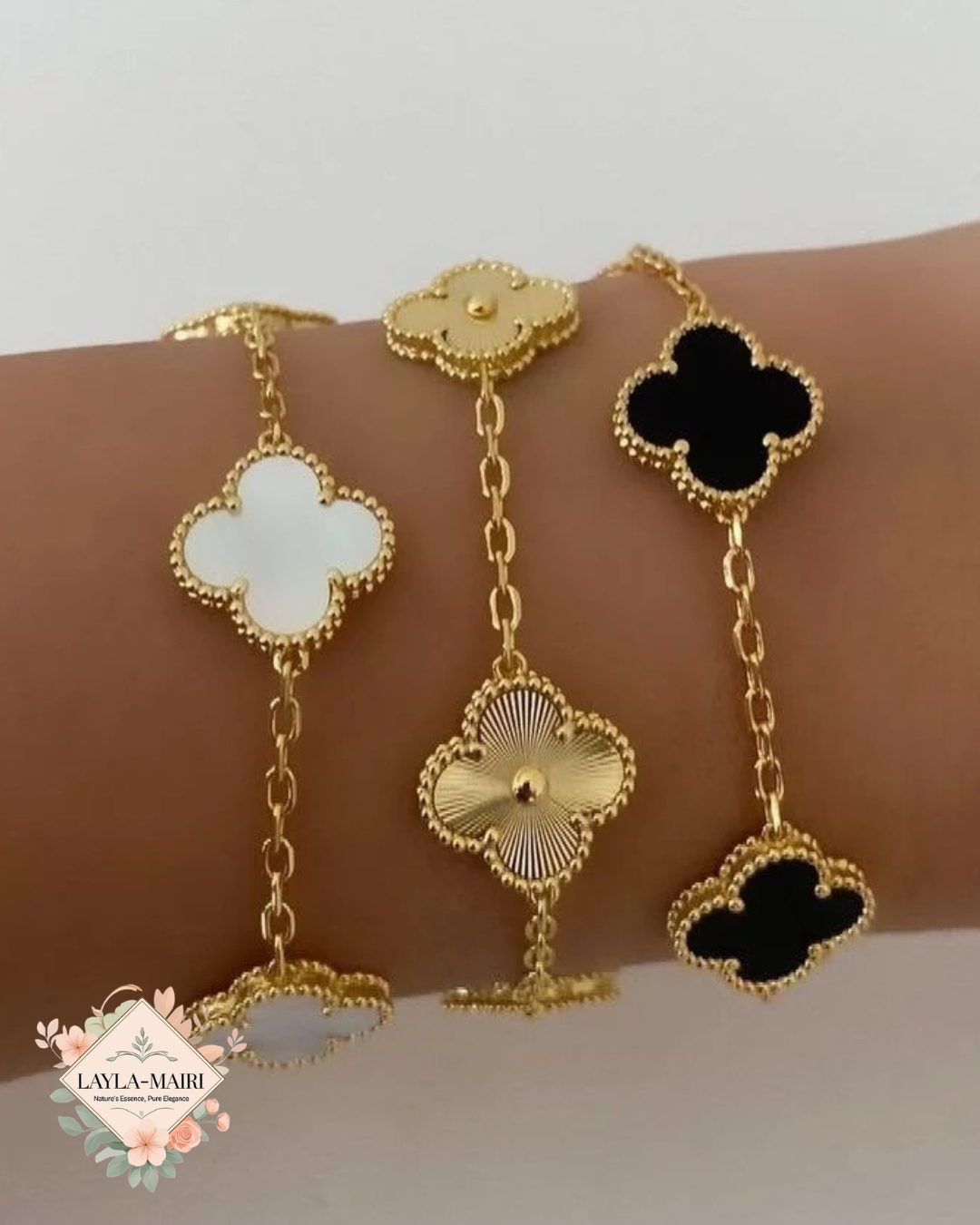 Clover Luxury Bracelet Set – 3 Piece
