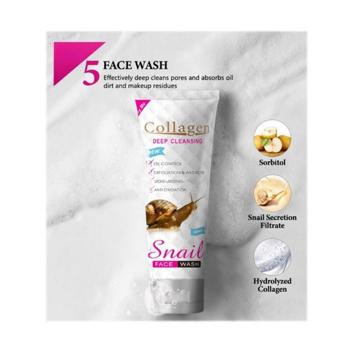 Snail Collagen Skin Care Set (5-Piece)