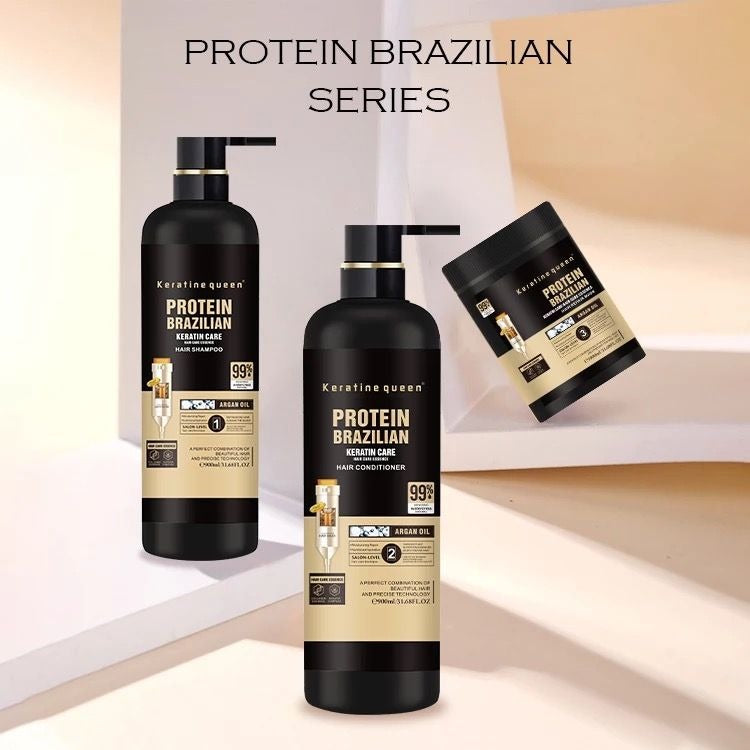VB Protein Brazilian Keratin Hair Shampoo, Conditioner & Mask Set