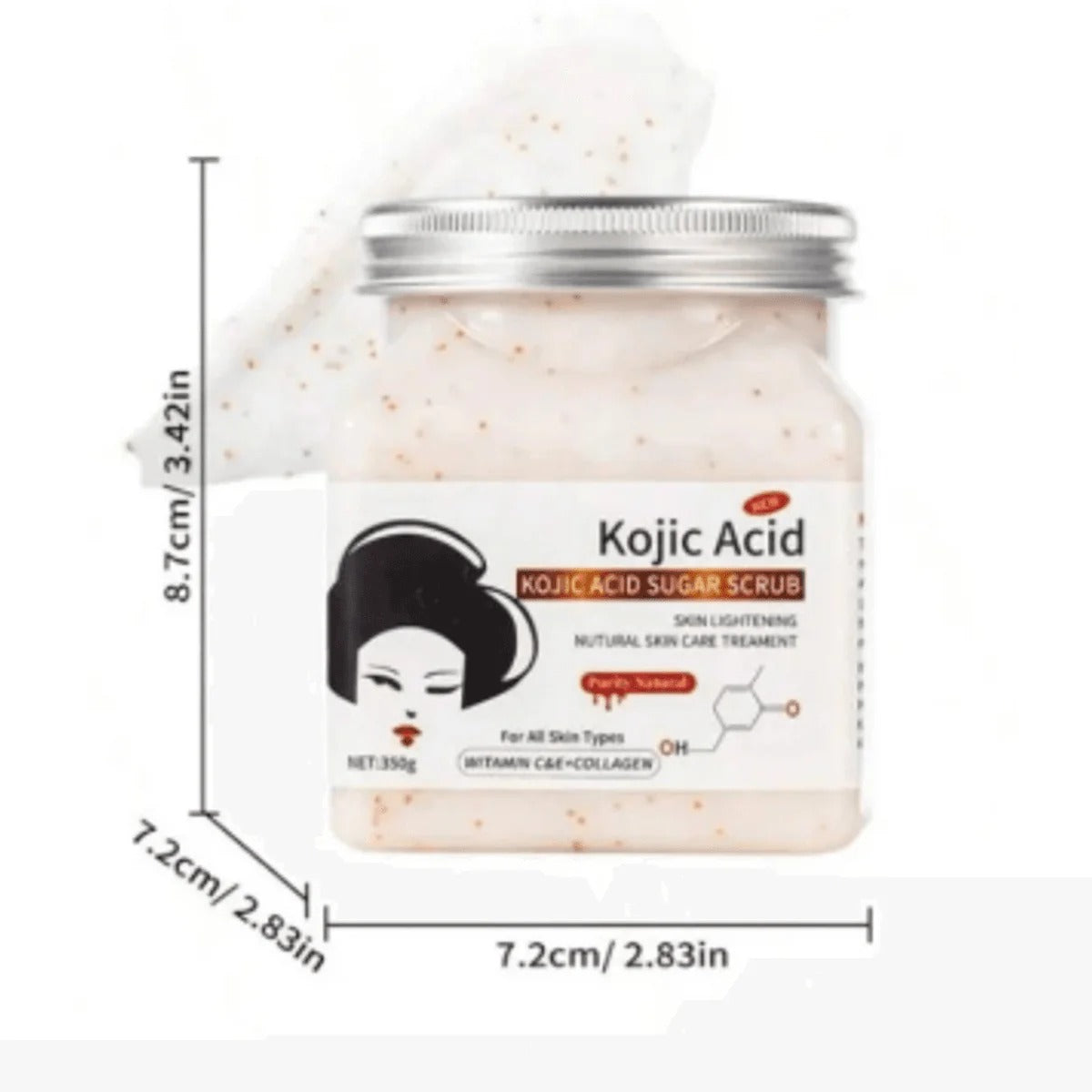 Kojic Acid Glow-Boosting Face & Body Scrub