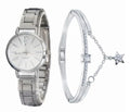 Women's Stainless Steel Minimalist Small Dial Quartz Wristwatch and Bracelet